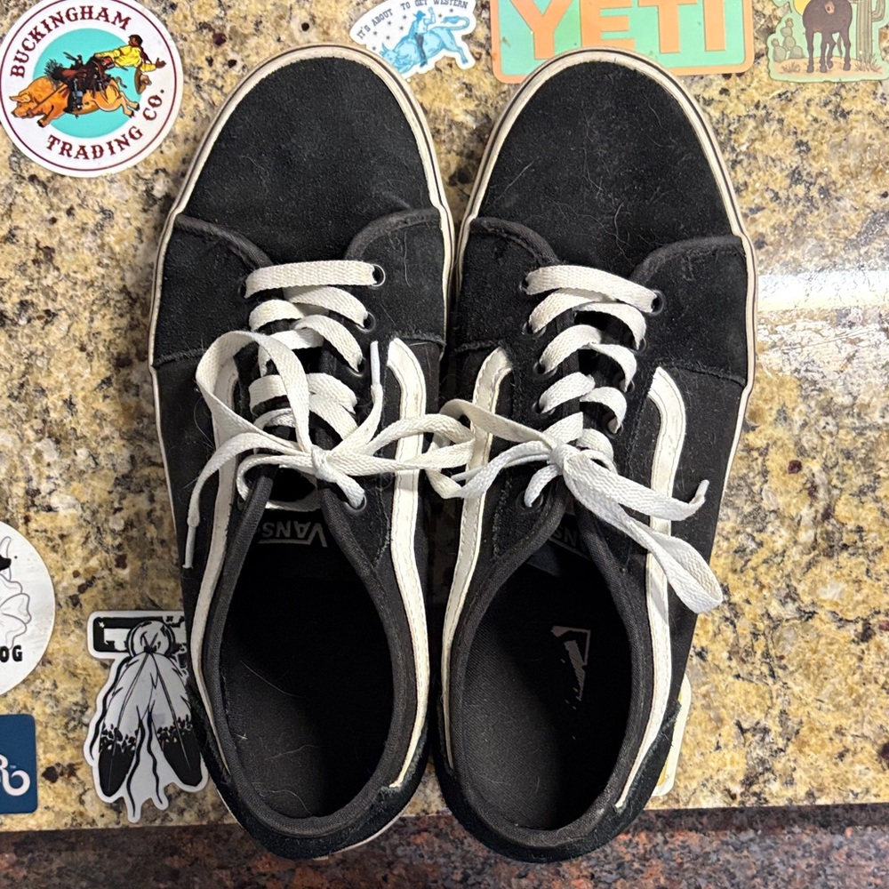 Vans Black and White Men's 10.5 Sneakers